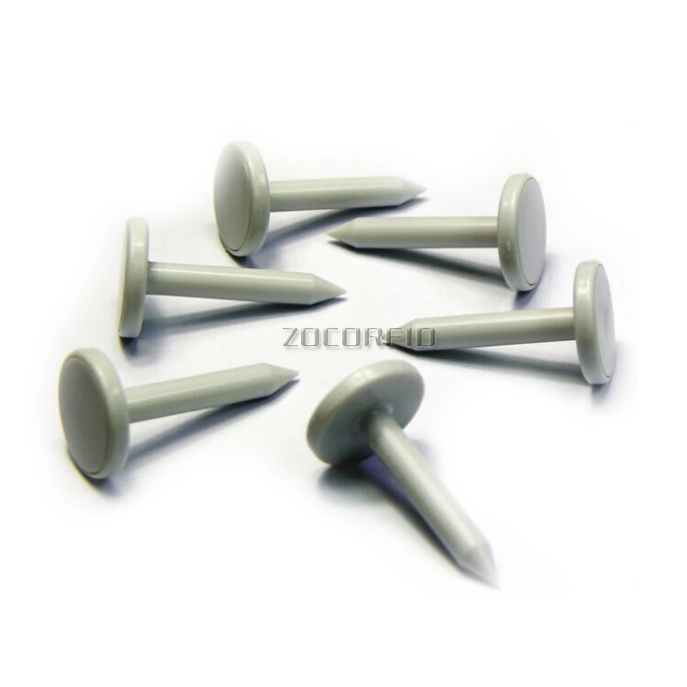 네일 RFID 태그 순찰 포인트, 네일 RFID 순찰 포인트 단추, 23x34x7mm, Tk4100 125kHz, 100 개