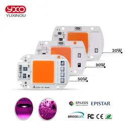 YXO YUXINOU LED di Chip COB Per Coltiva La Pianta Luce a Spettro Completo di Ingresso 220V AC 20W 30W 50W Per Impianto Al Coperto Piantina Crescere e Fiore