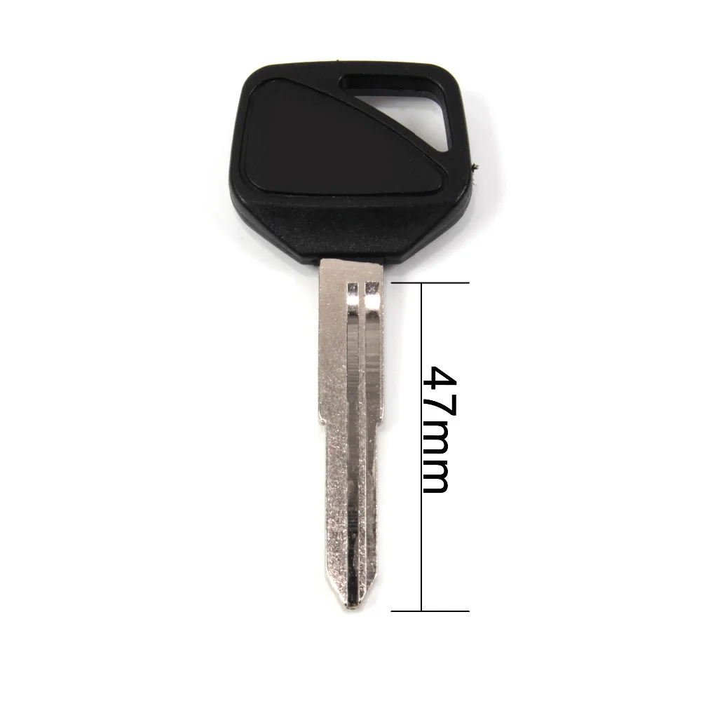 Uncut Blade Blank Key For Honda CBR600 F4i CBR929RR CBR954RR CBR1000RR CBR1100XX With Logo BLACK CBR 929 954 1000 RR 1100 XX