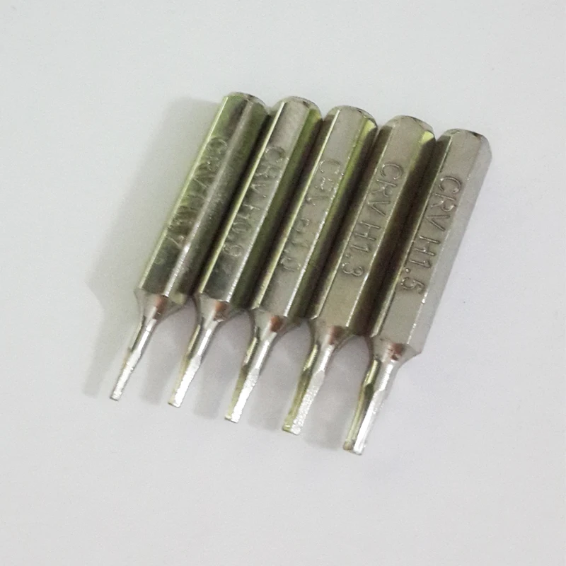 New CR-V Hex Bit Set Includes H0.7,H0.9,H1.0 H1.3,H1.5,H2.0,H2.5,H3.0,H3.5,H4.0 4mm Hex Micro Bits, 10pcs/lot