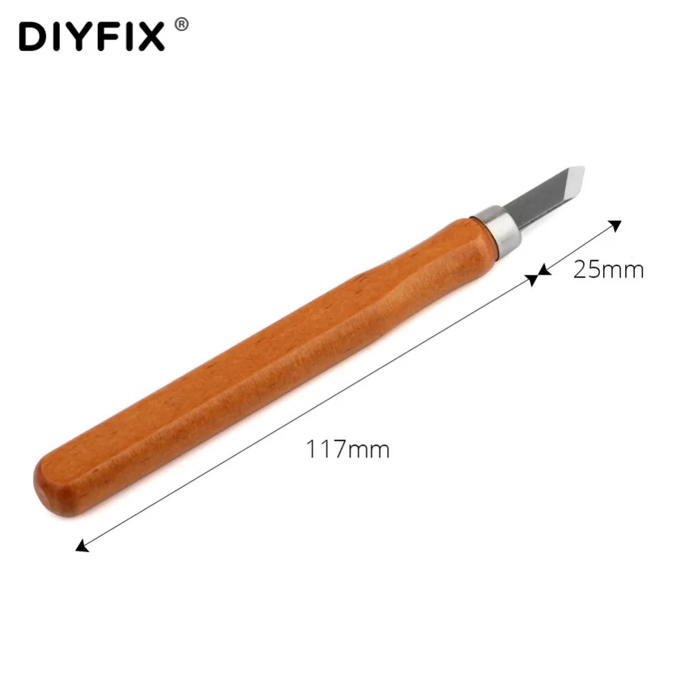 DIYFIX 13Pcs Set di strumenti per coltelli da intaglio del legno manico in legno strumenti per bisturi coltello da taglio in legno con Kit di utensili manuali per pietra per affilare
