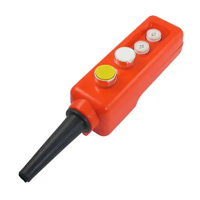 Yellow White Cap Up-down Momentary Push Button Switch 660V 10A for Crane