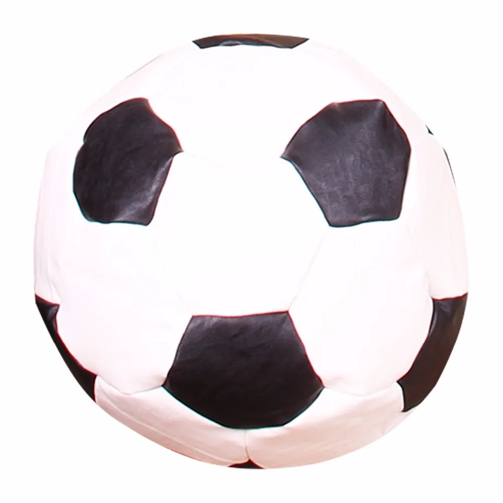 Pouf de Rugby Confortable Zac, Juste de Lit sans Remplissage, Siège à Boule