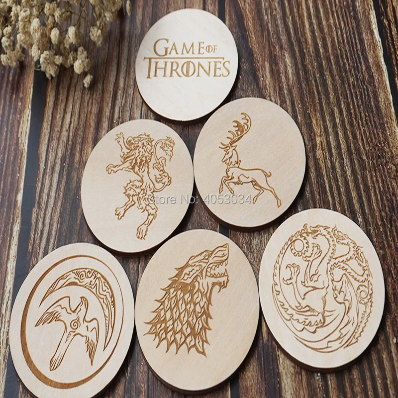 Coasters Set, Wooden Coasters, , Wood Coasters image 3