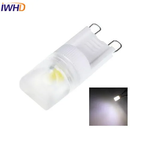 

IWHD 5pcs G9 LED 220V LED Bulb 1W COB 100lm Warm White/White G9 LED Bulb For Home Lighting Milky Cover High Bright Spotlight