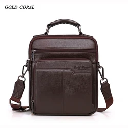 Meigardass bolsa de couro genuíno para homens, bolsa casual de ombro crossbody para negócios, bolsa tote de ipad