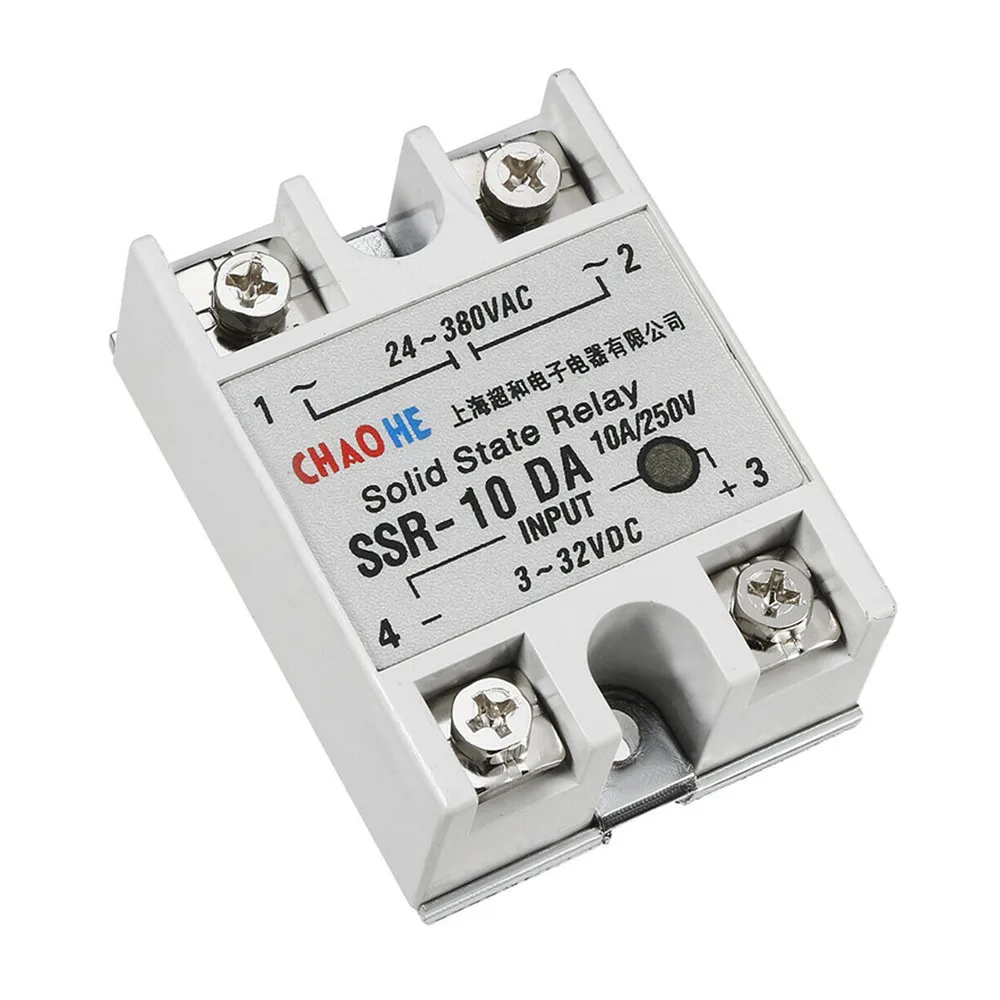 solid state relay SSR-10DA SSR-25DA SSR-40DA 10A 25A 40A actually 3-32V DC TO 24-380V AC SSR 10DA 25DA 40DA