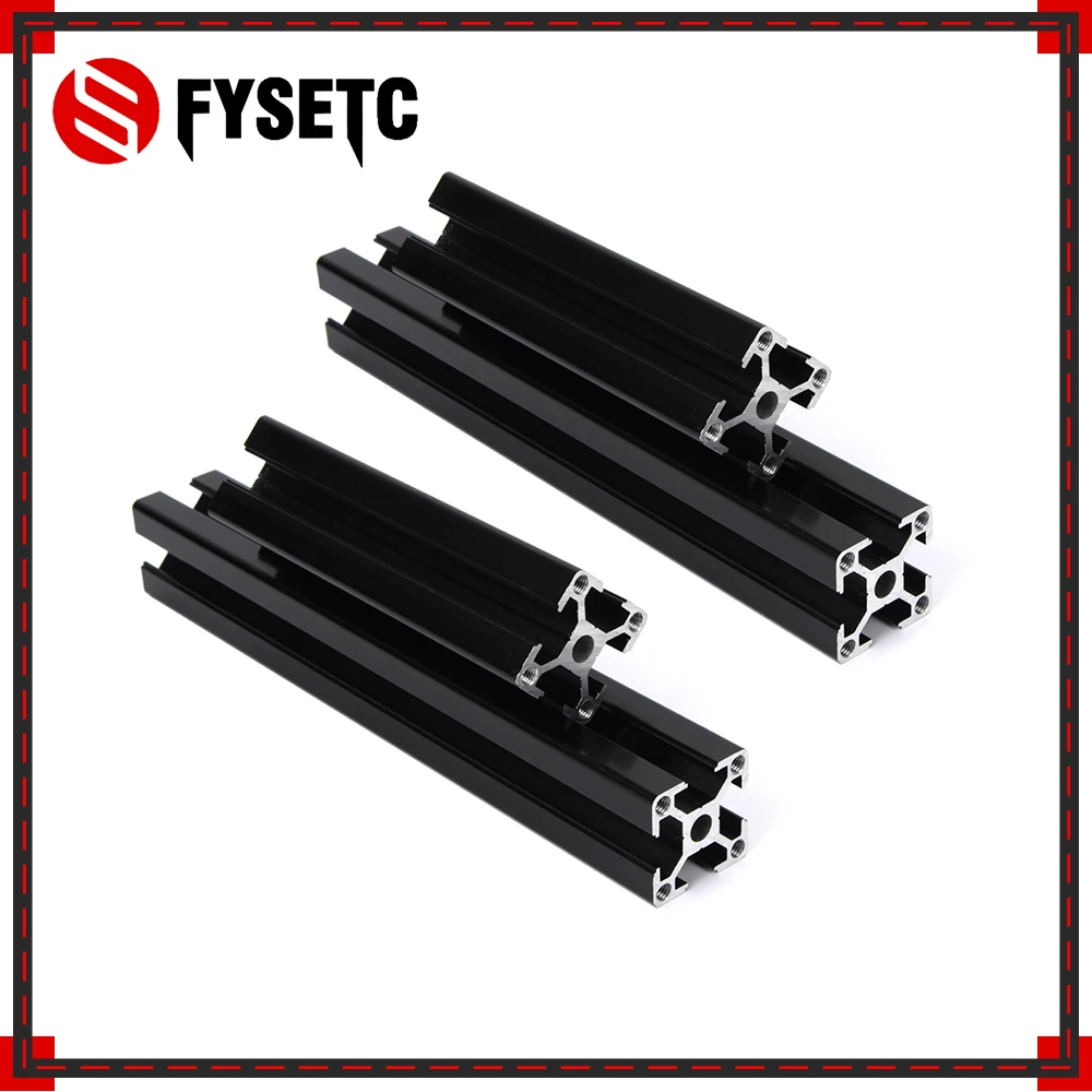 1Set Black Aluminum Profile Prusa I3 MK3 Aluminum Extrusion Profile 3030 30*30 for Haribo Edition Prusa I3 MK3 3D Printer