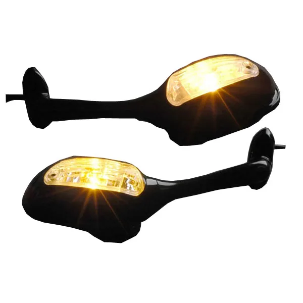 Areyourshop Rearview Side Mirrors Turn Signals For Suzuki GSXR600 GSX-R750 GSXR1000 2002-2015 SV1000 SV650 SV650S Motor Parts