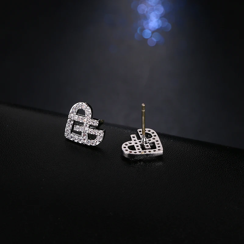 EMMAYA أقراط على شكل قلب من الزركونيا المكعبة للبيع بالجملة بجودة جيدة 2017 بسعر المصنع