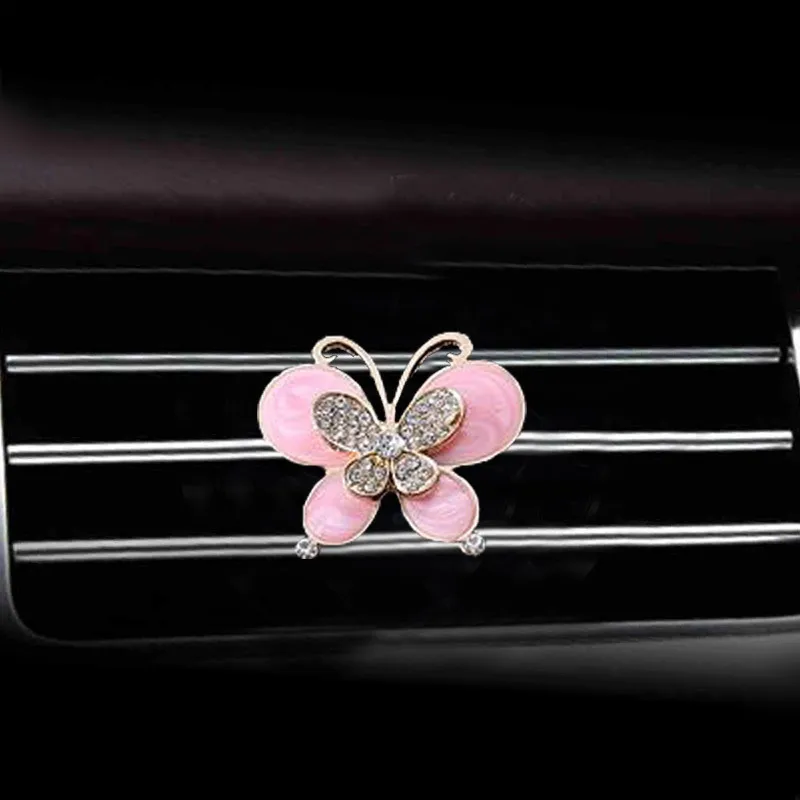 Inlay Water drill Butterfly car Air conditioning outlet perfume car perfume car interior accessories car fragrance