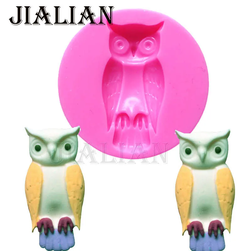 Halloween Cartoon DIY owl soap mold fondant silicone mold baking tools for cakes cooking tools T0907