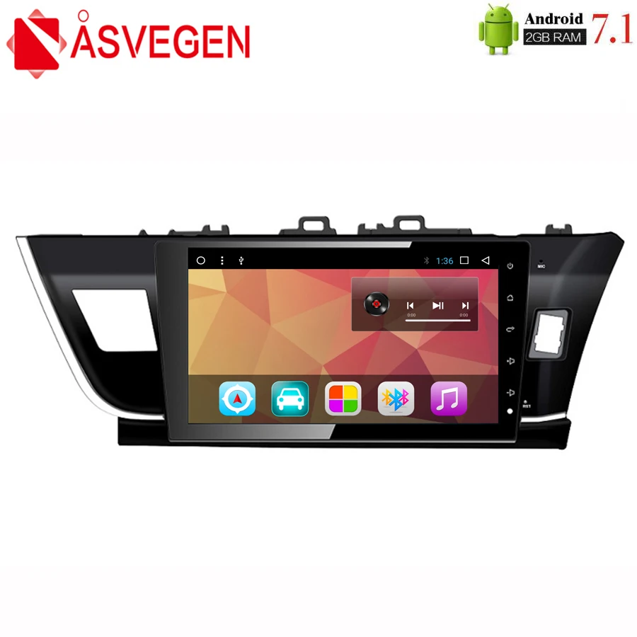 

Asvegen Car Stereo Radio Player For Toyota Corolla 2014-2016 Car Android Bluetooth GPS Navigation Audio Multimedia DVD Player