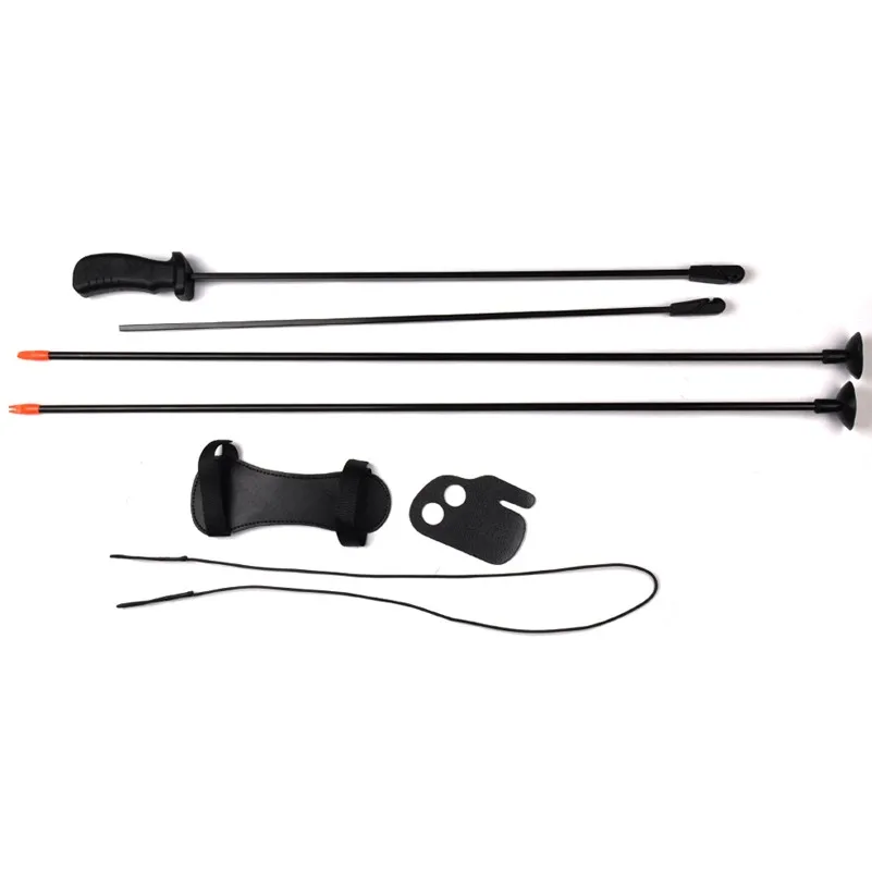 Traditional Bow Set Draw Weight 20 Lbs with 2 Chuck Arrows Finger and Arm Guard for Children Archery Training Toy Games