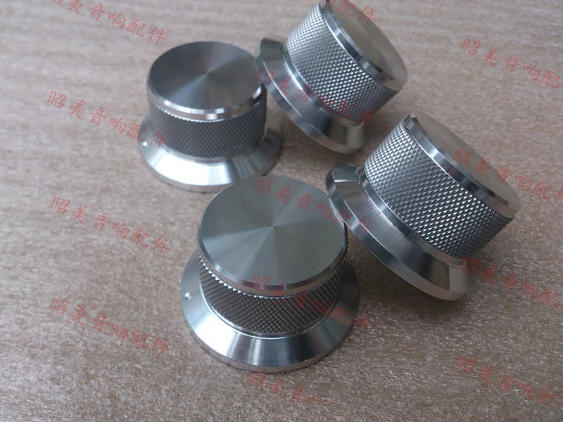 Diameter 50 shank diameter 40 height 25 all aluminum alloy solid volume knob audio power discharge position knob 50X40X25MM-5PCS