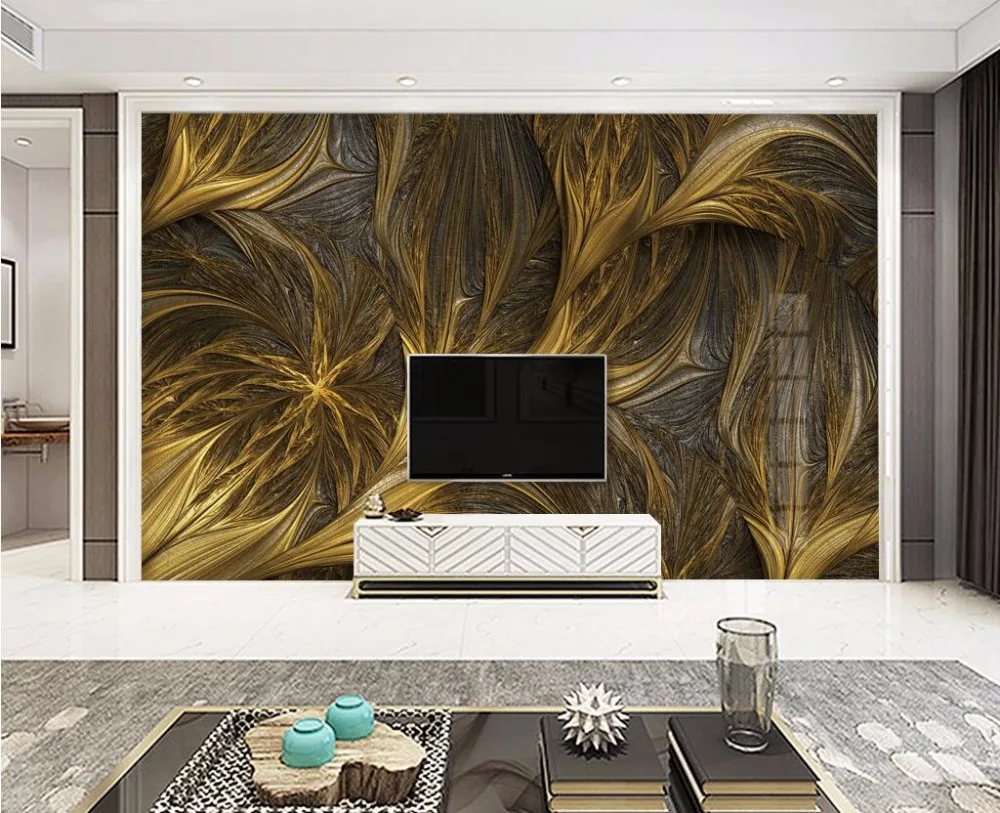 Custom Abstract Line Texture 3D Wallpaper Relief for TV Background Living Room Bedroom Mural Photo Personalized Wall Decor