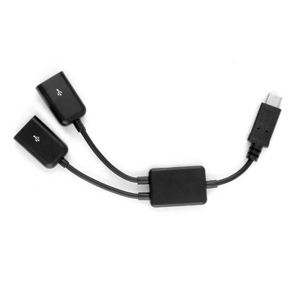 2 em 1 usb 3.1 tipo-c para usb 2.0 adaptador de cabo otg hub de carregamento de energia gdeals