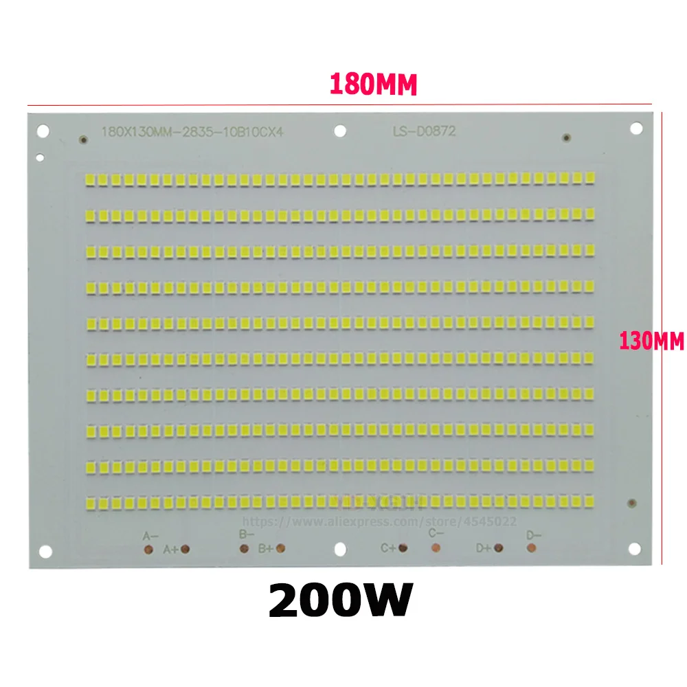 5PCS/Lot 10W 20W 30W 50W 100W 150W 200W 100% Full power new production SMD 2835 Led PCB board for lighting source led floodlight