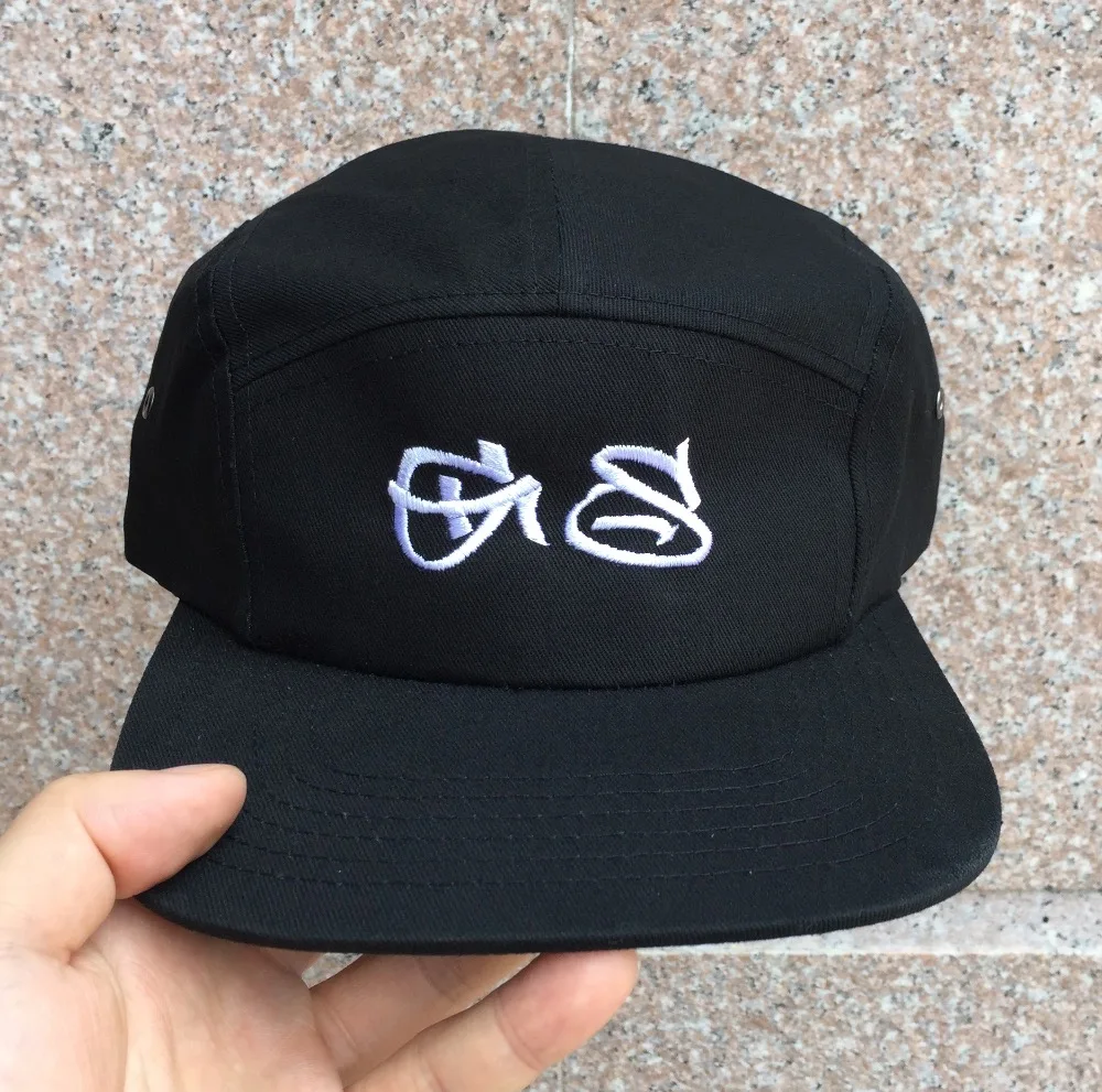 DongKing Custom 5 Panels Baseball Cap Short Brim Snapback Hat Free Text Embroidery Logo Print Cotton Adjustable Personalized