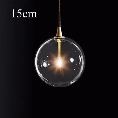 1 Light Clear Glass Globe LED G4 Luminaires Pendant Lights