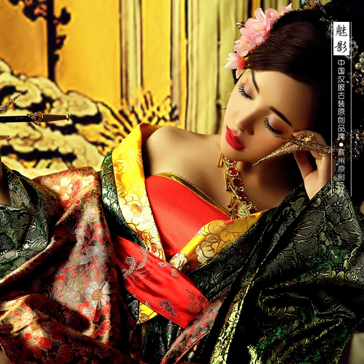 Mei Ying Gorgeous Elegant Princess เครื่องแต่งกาย Tang Empress Hanfu ความงามเครื่องแต่งกายผู้หญิงเครื่องแต่งกาย