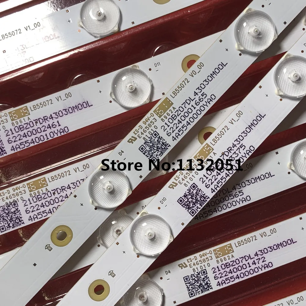 Tira de luces LED, accesorio para 55PUS6501 55PUS6401 55PUS6561 55PUS6581 55PUH6101 55PUT6400 55PUT4900 55PUS6162 55PUS6762 GJ-2K16-550-D714-V4-L R