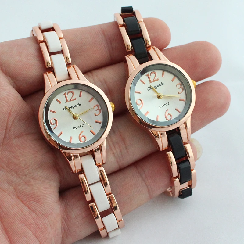 Ladies Watch Golden Alloy Bracelet Female Watches Women Fashion Watch Women's Watches For Women Dress Clock 2019