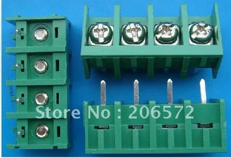 HB9500 9.5mm 2P 3P 4P connectors green binding post 300V/30A barrier terminal Blocks