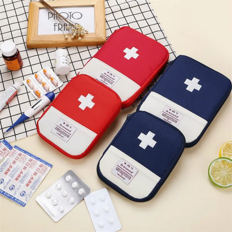 Mini bolsa de botiquín de primeros auxilios al aire libre, paquete de Medicina de viaje portátil, Kit de emergencia, bolsas pequeñas, divisor de