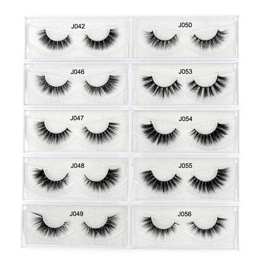 AMAOLASH False Eyelashes 3D Mink Lashes Luxury Handmade Mink Eyelashes Natural Long Eye Lashes Thick Fluffy False Lashes