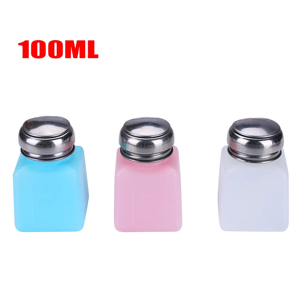 100ML Leere Kunststoff Flüssigkeit Alkohol Flasche Tragbare Dispenser Pumpe Flasche Container Outillage Herramientas