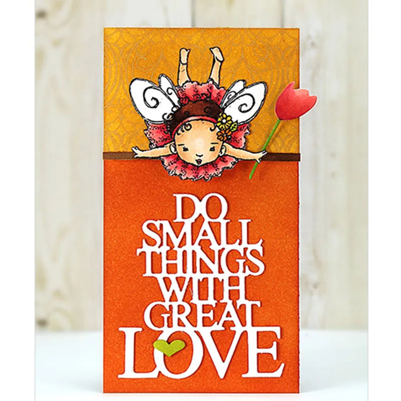 Do Small Things With Great Love Metal Cutting Dies For DIY Scrapbooking Embossing Paper Card Making Decorative Crafts New 2018