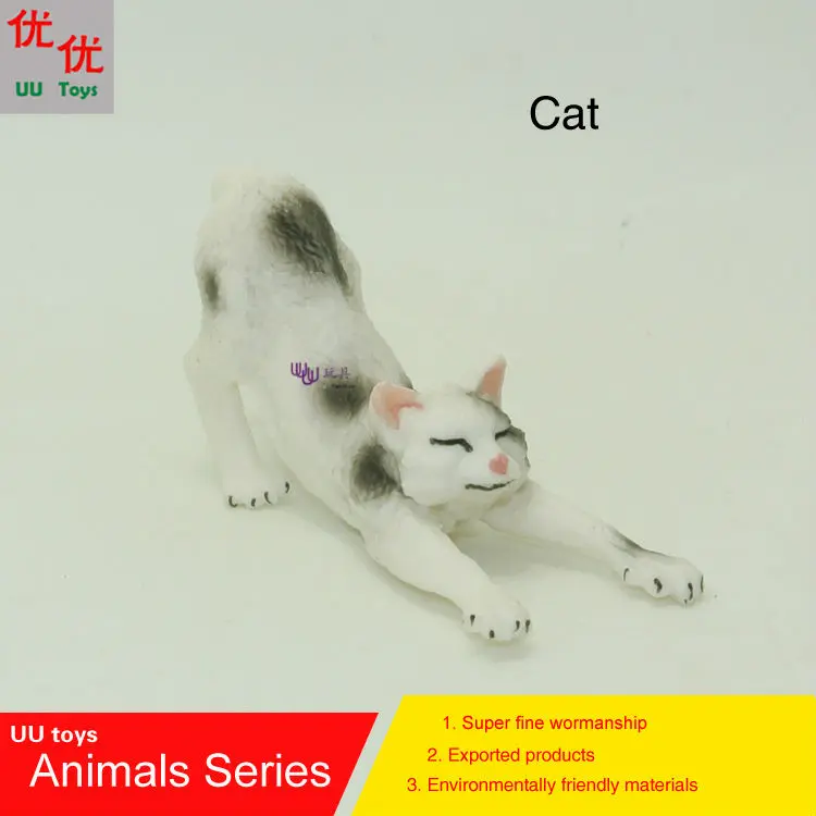 Hot toys:Cat Simulation model  Animals  kids  toys children educational props