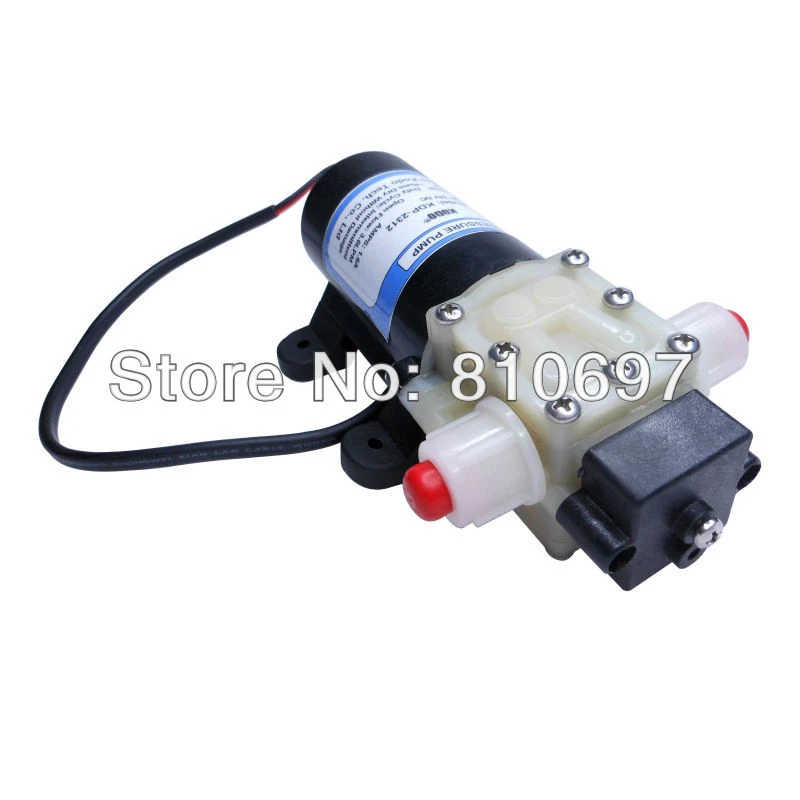 

SOVOFLO KDP-12 Электрический мембранный насос DC 12 24 В Самовсасывающий водяной насос 1-4,5 л/мин Сельскохозяйственный опрыскиватель высокого давления 4-10 бар