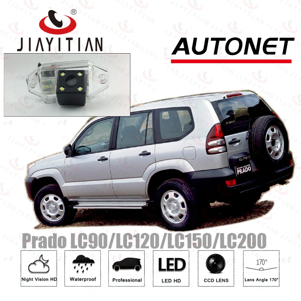 

JIAYITIAN Rear Camera For Toyota J120 Prado J90 J100 J150 J200 SUV 1996~2017 Reverse Camera license plate camera CCD backup CAM