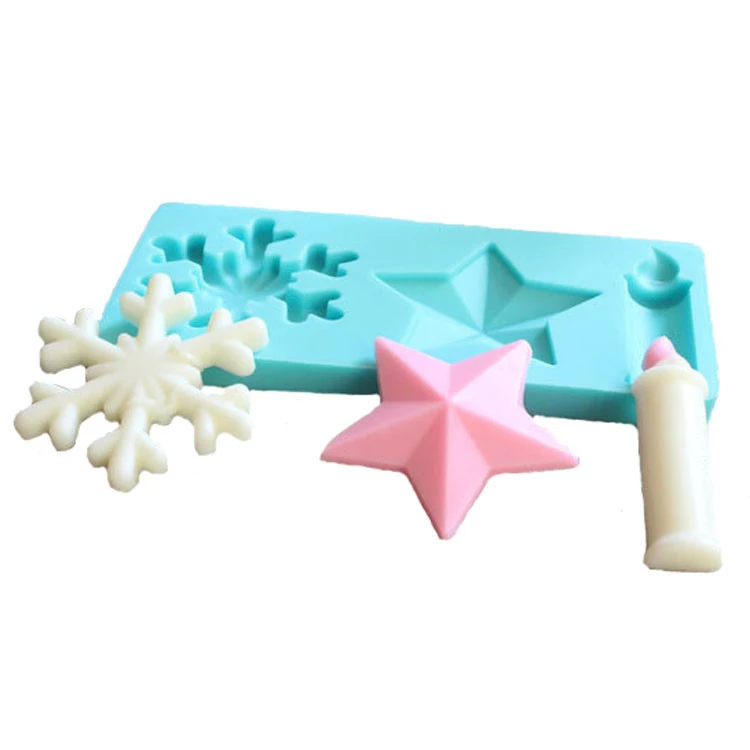 

Luyou 1pcs Snowflake lace silicone mold cake molds cake decorating tools fondant chocolate gumpaste mold FM159