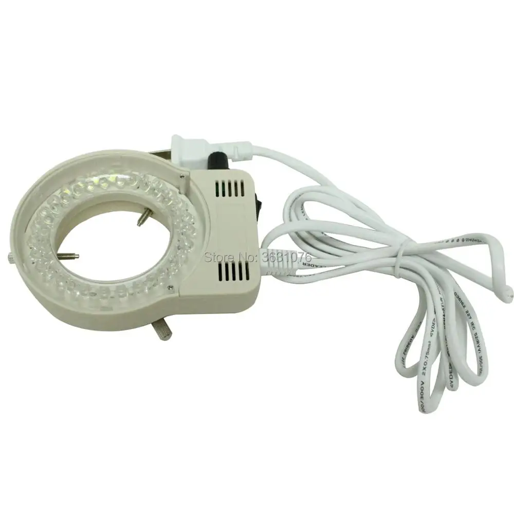 Free shipping 56 LED Adjustable Ring Light illuminator Lamp For Industry Microscope Industrial Camera Magnifier