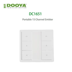 Dooya-Interruptor de pared DC1651, controlador remoto emisor de 2 canales, 433Mhz, para Motor de cortina eléctrica Dooya, accesorios para cortinas