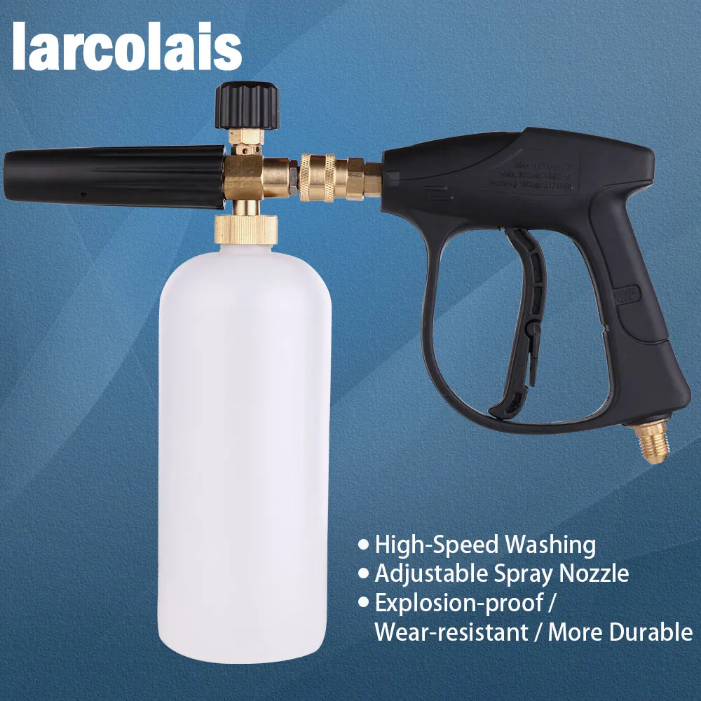 Car WaCar-Styling Foam Gun Car Wash Pressure Washer Jet Wash Quick Release Adjustable Snow Foam Lance Foam Cannon tools