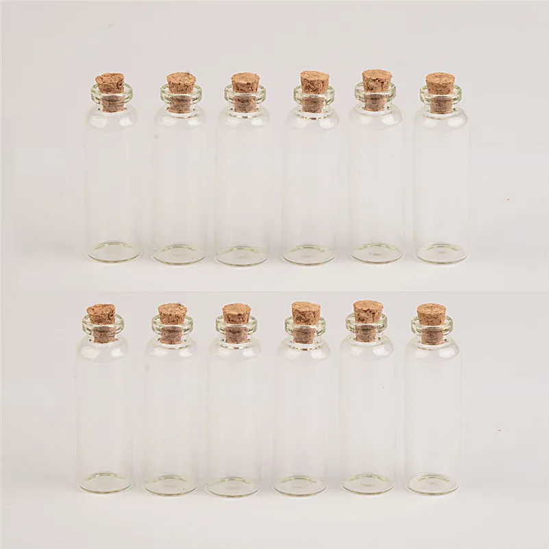 16*50*6mm 5ml Mini Clear Glass Bottles With Cork Small  Vials Jars Containers Cute Wishing Bottle 100pcs/lot