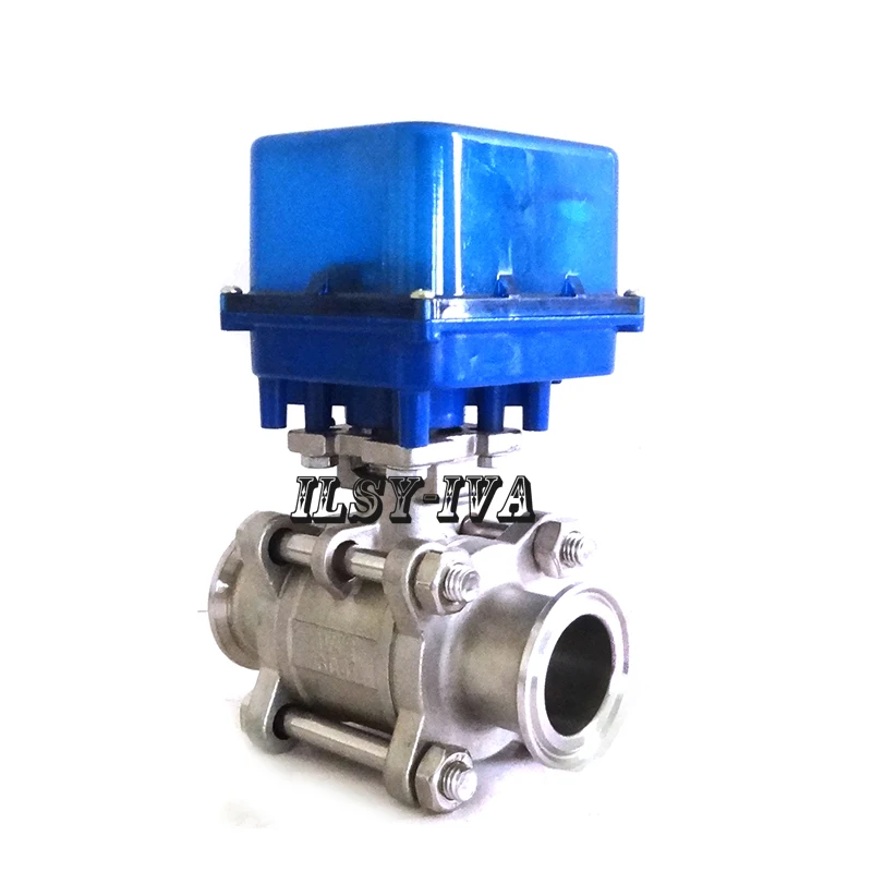 

G1 1/2" quick release type motorized valve,two-way DN40 Stainless steel electric ball valve