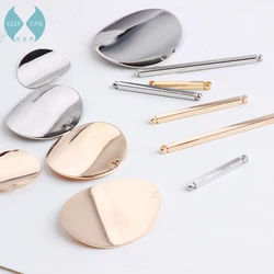 Minimalist diy dual hole connection rod wafer handmade earrings stud earrings earrings accessories tassel accessories