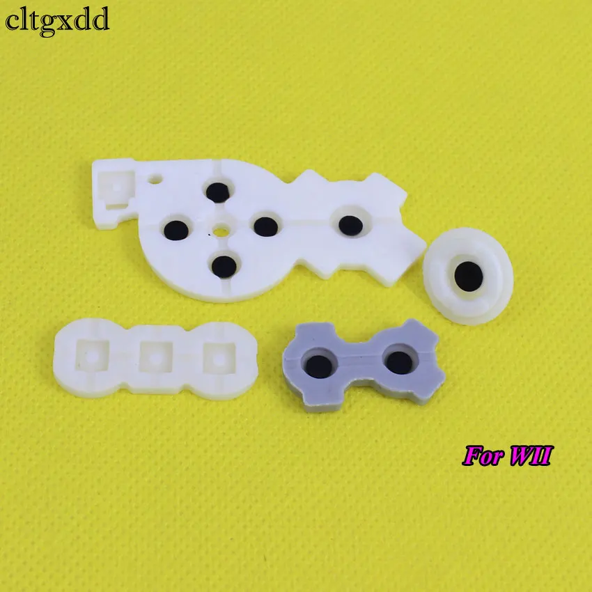 Cltgxdd 1 مجموعة ل وي برو WIIU الوسادة موصل المطاط لاصق زر الوسادة مجموعة DS لايت DSL SNES NES ل 3DS 3DSXL LL