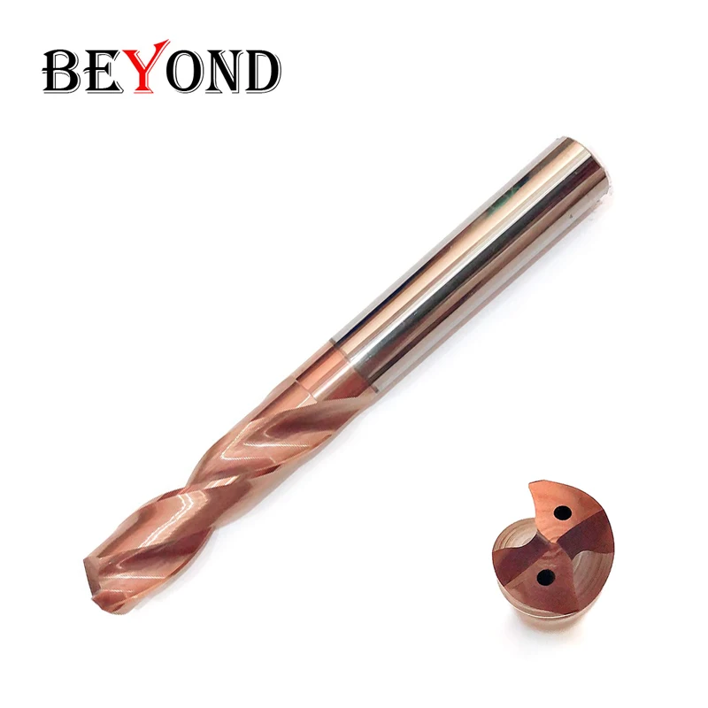 Blade Diameter 4.6mm HRC60 Twist Drill Tungsten Steel Bit High Cooling Hole Universal Five-Fold Diameter Solid Carbide Drill