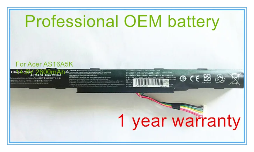 Laptop battery For AS16A5K AS16A7K AS16A8K E 15 series For E 15 E5-575G-53VG