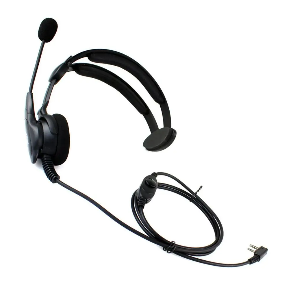 

2 pin XQF PTT MIC Speaker Headphone Headset for Kenwood KPG27D BAOFENG 888s