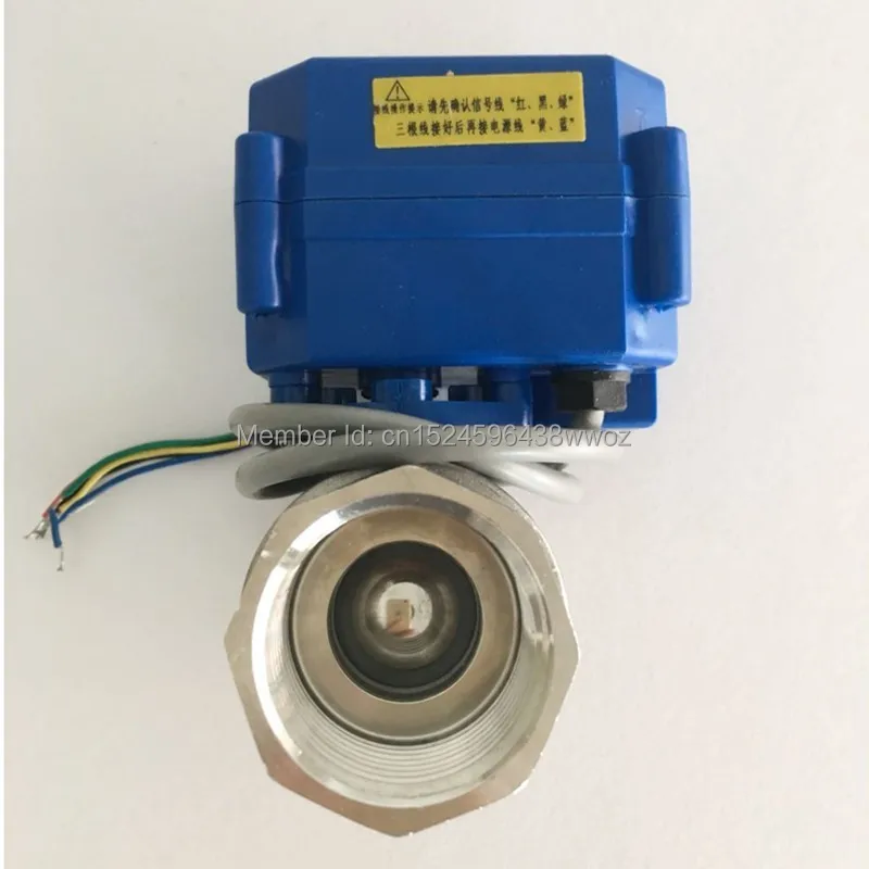 DN15 1/2 "латунный Электрический шаровой клапан двухсторонний DC5V DC12V DC24V AC220V CR01 CR02 CR03 CR04 CR05 моторизированный клапан для воды
