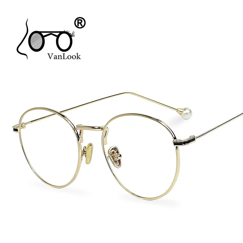 Round Computer Glasses Transparent Women Men Gaming Eyeglasses Circle Spectacles Optical Frame Lentes Opticos Mujer Clear Lens