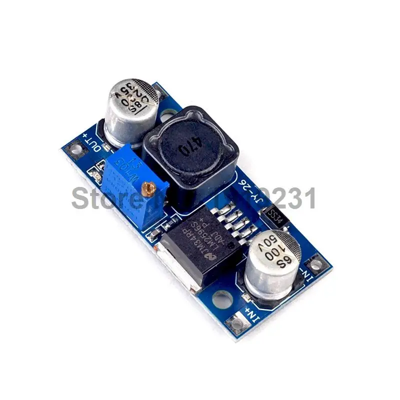 10PCS High Quality 3A Adjustable DC-DC LM2596 LM2596S-ADJ Input 3V-40V Output 1.25V-35V Step-down Power Supply Regulator Module