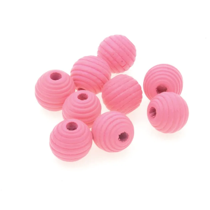 MIAOCHI DIY 60pcs Thread Beehive Wooden Beads For Jewelry Making Crafts Kids Toys Teething 14*13mm Spacer Beading Beads